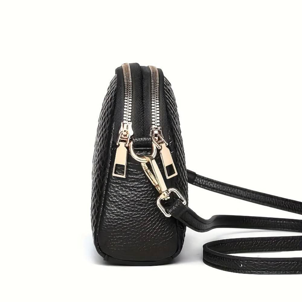 Cora | Smuk mini crossbody-taske i kunstlæder med krokodillemønster 