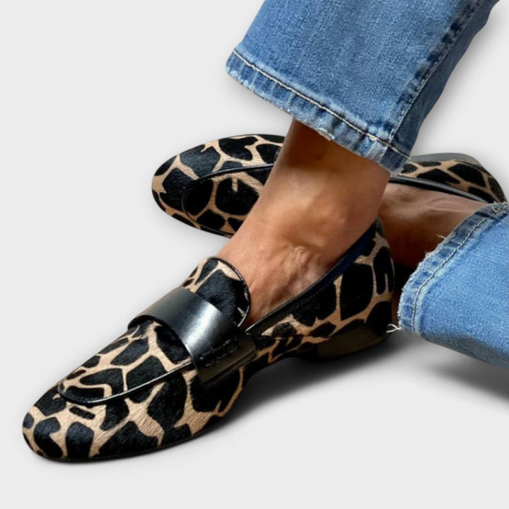 Cordelia™ | Smarte leopard loafers 