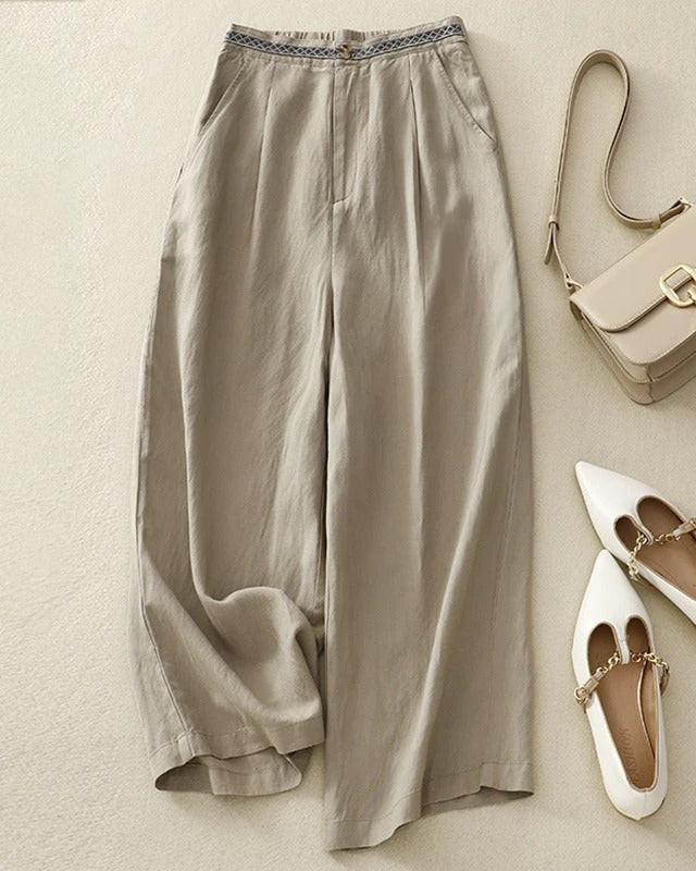 Paulette™ | Classic Linen Pants