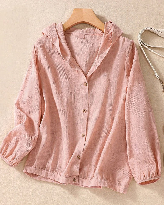 Lunara™ | Åndbar letvægtshættetrøje i hør