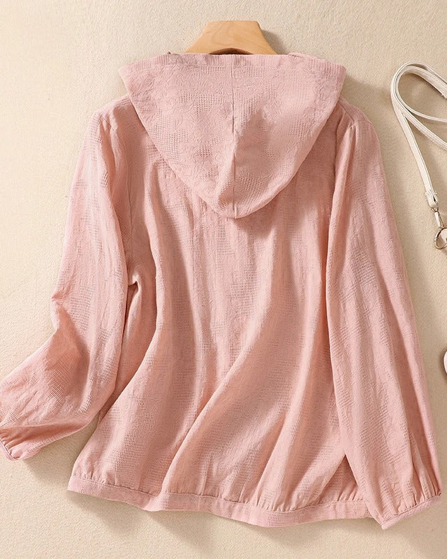 Lunara™ | Åndbar letvægtshættetrøje i hør