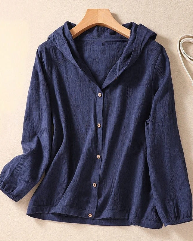 Lunara™ | Åndbar letvægtshættetrøje i hør