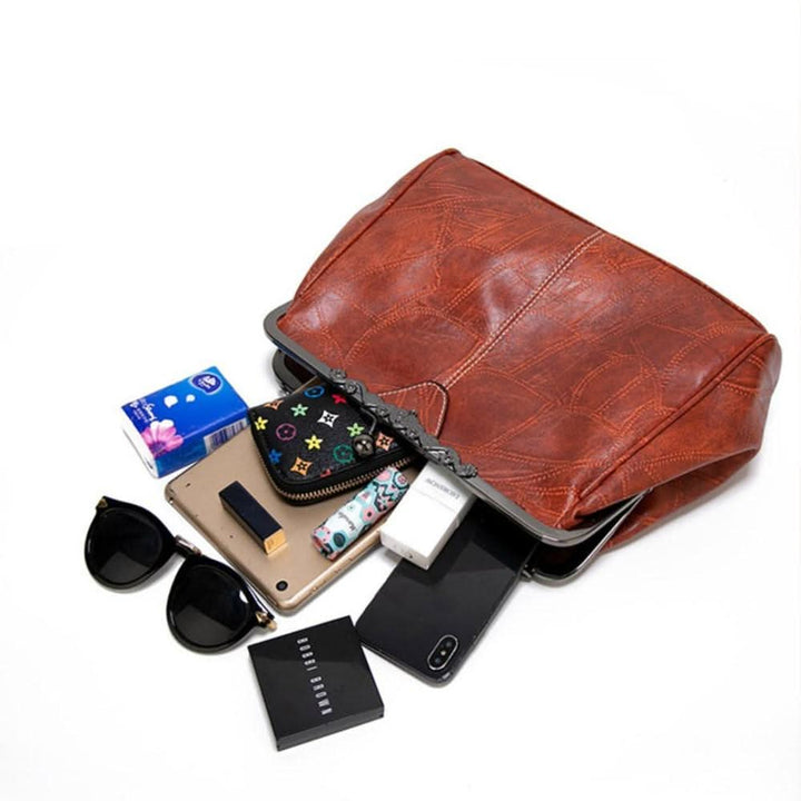 Mila | Tidløs vintage taske med elegant spænde-lukning 