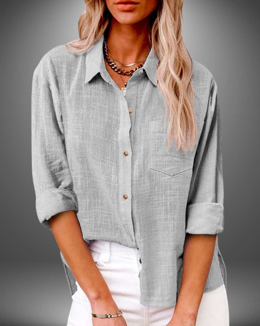 Celestine™ | Luksuriøs hørbluse 