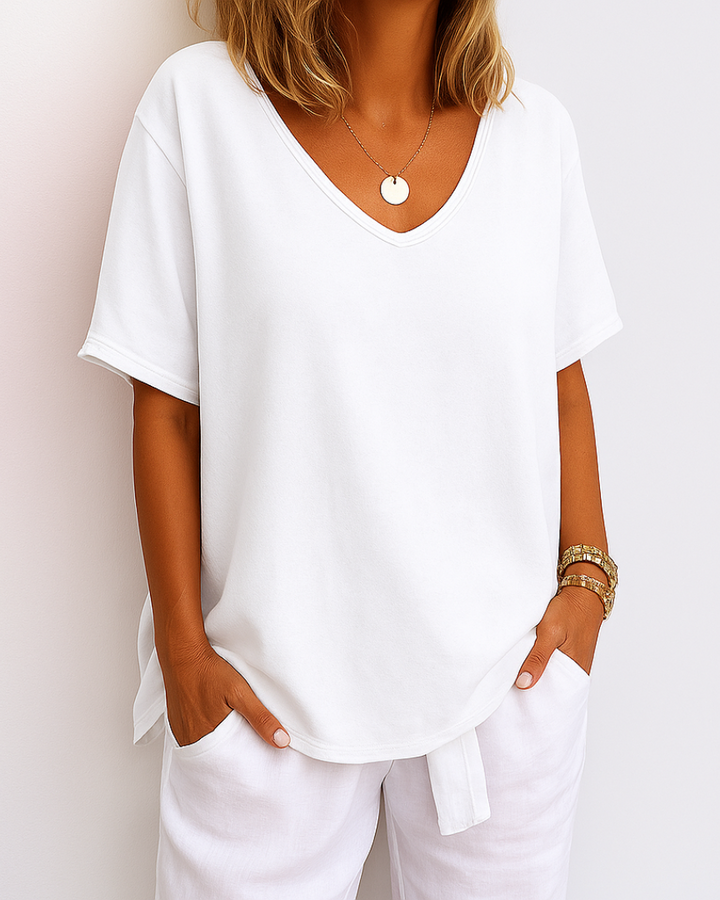 Clara™ | Casual Cotton T-Shirt