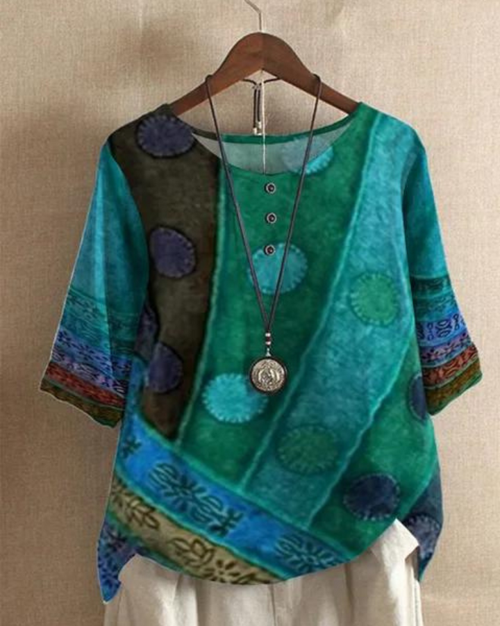 Amara™ | Colorful Bohemian Chic Top