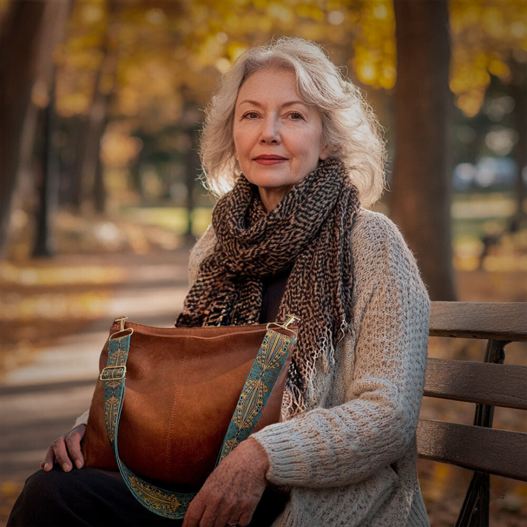 Freya | Tidløs Vintage Skuldertaske 