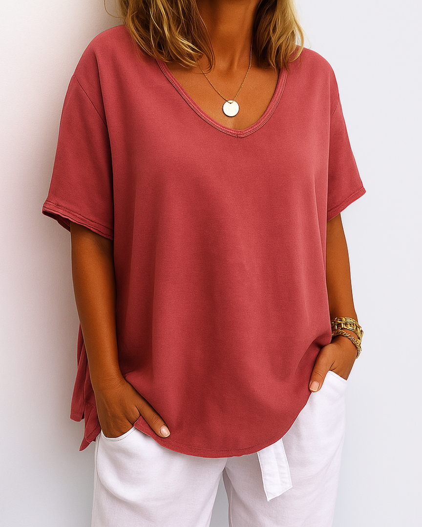 Clara™ | Casual Cotton T-Shirt