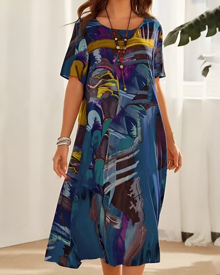 Cirelle™ | Elegant og Blød Blomsterkjole