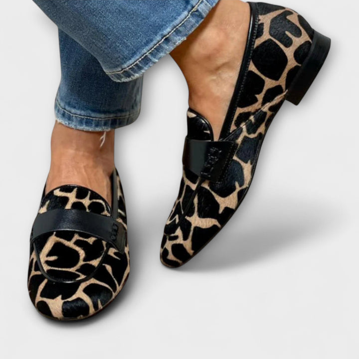 Cordelia™ | Smarte leopard loafers 