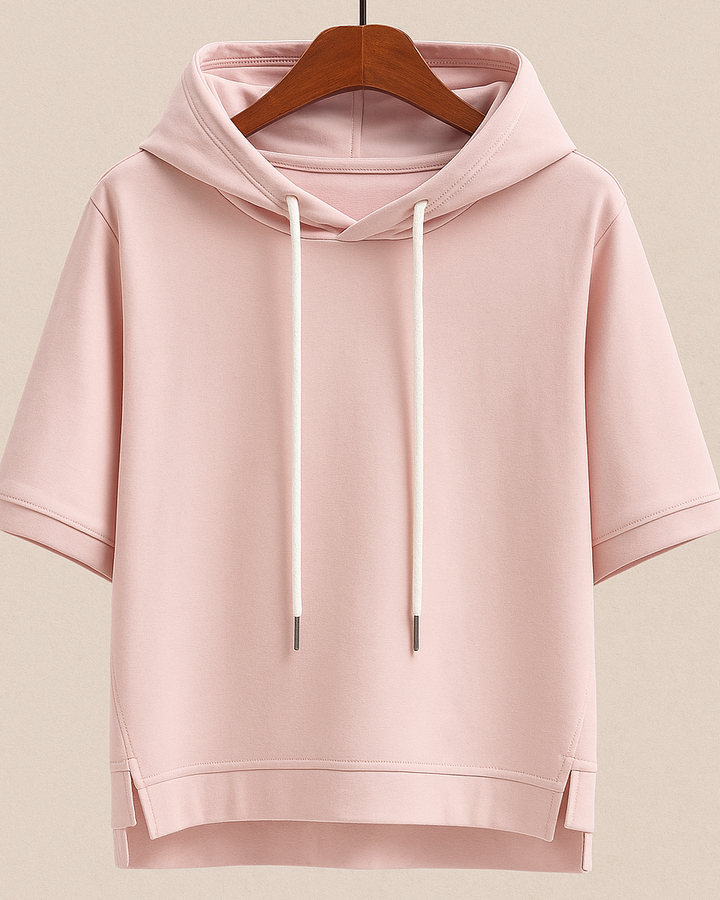 Aventis™ | Stilfuld hættetrøje med korte ærmer