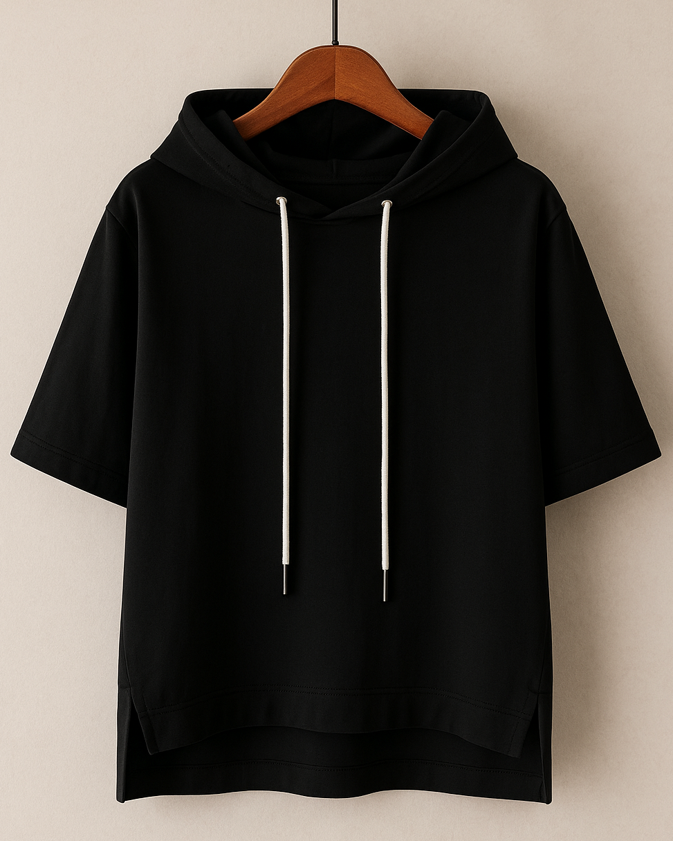 Aventis™ | Stilfuld hættetrøje med korte ærmer