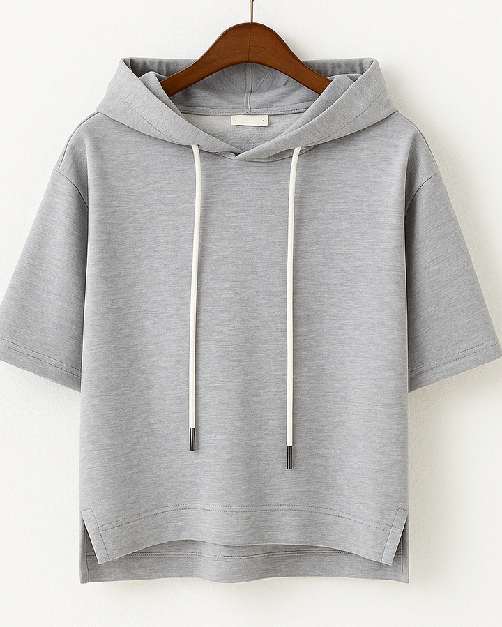 Aventis™ | Stilfuld hættetrøje med korte ærmer