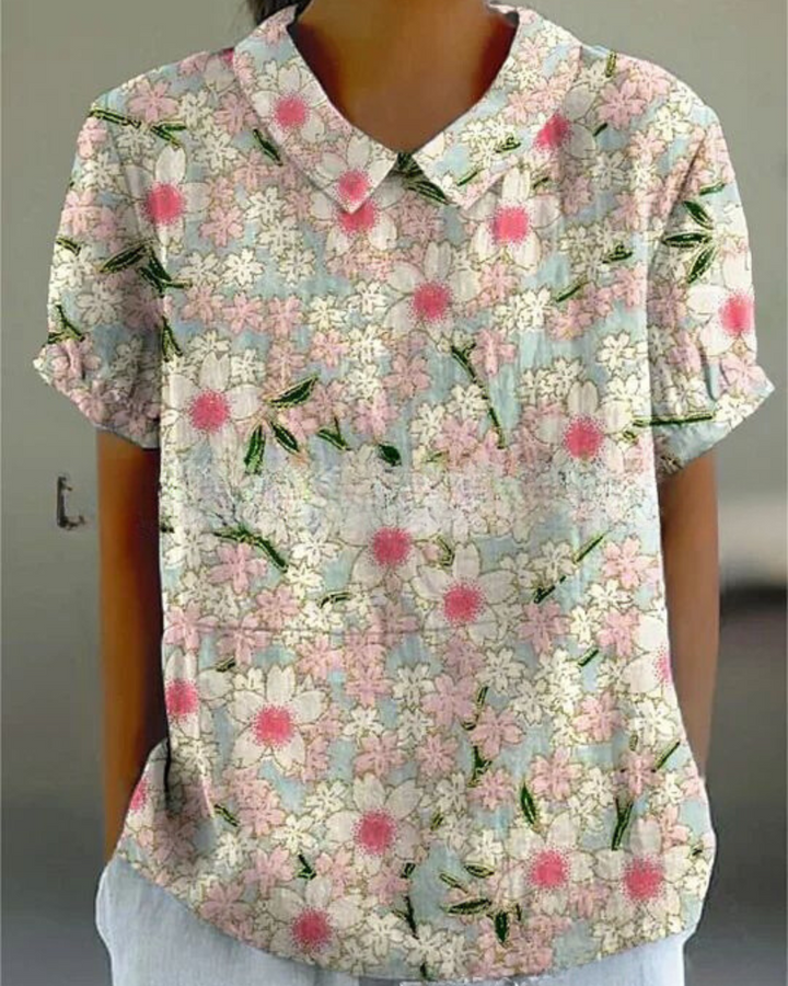 Isadora™ | Elegant blomsterbluse 
