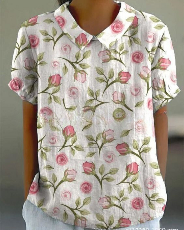 Isadora™ | Elegant blomsterbluse 