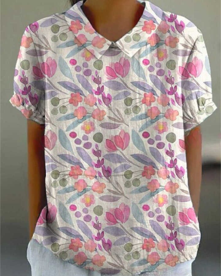 Isadora™ | Elegant blomsterbluse 
