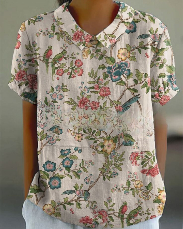 Isadora™ | Elegant blomsterbluse 