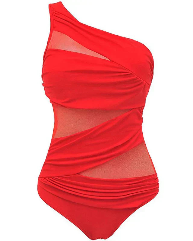 Avenee™ | Elegant Badedragt Med Én Skulder i Store Størrelser