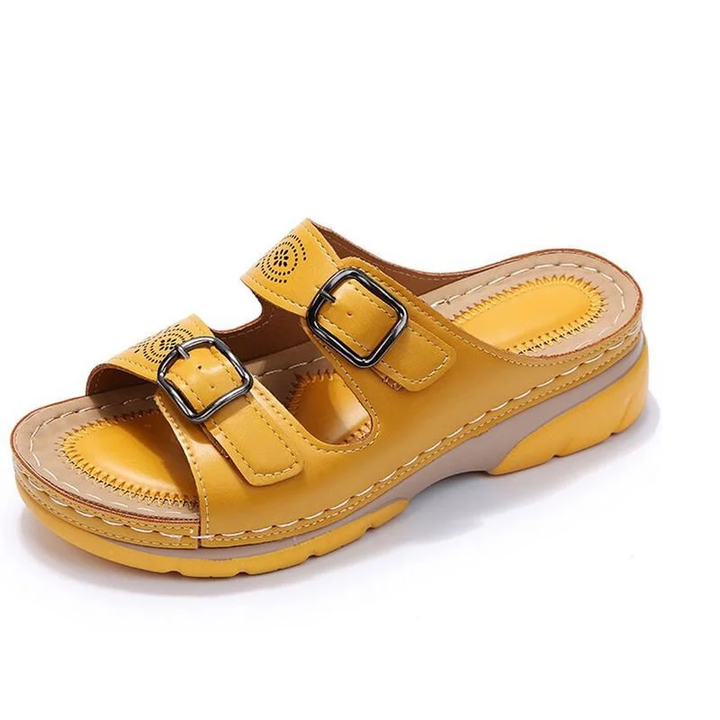 Lisette™ | Justerbare og åndbare ortopædiske lædersandaler