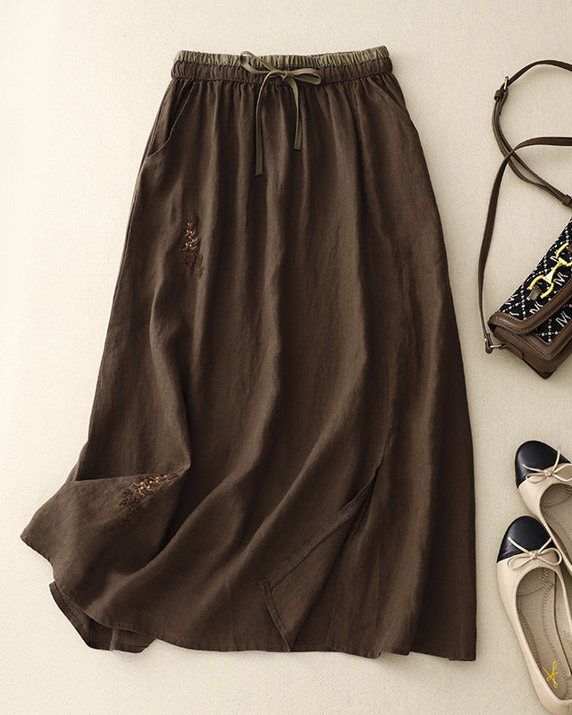 Solène™ | Linen Summer Skirt