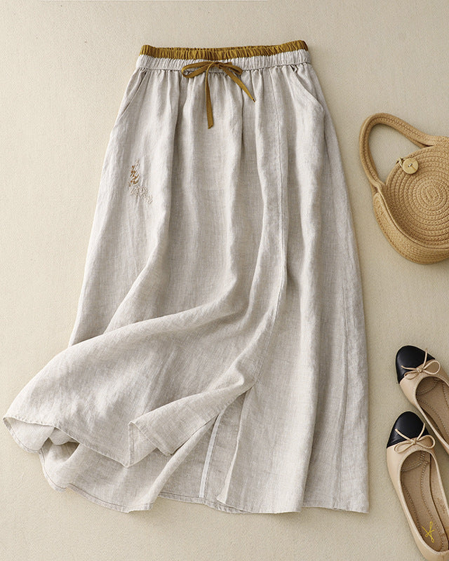 Solène™ | Linen Summer Skirt