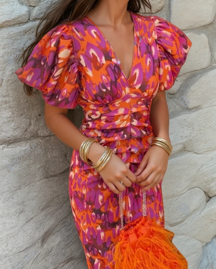 Delora™ | Livlig Fiesta-kjole med spektakulære detaljer