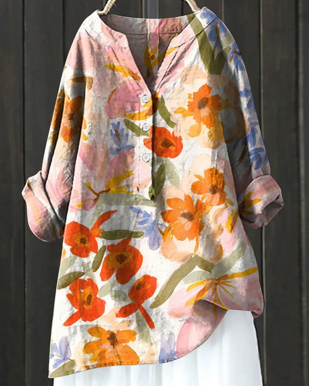 Isolde™ | Elegant blomsterbluse 