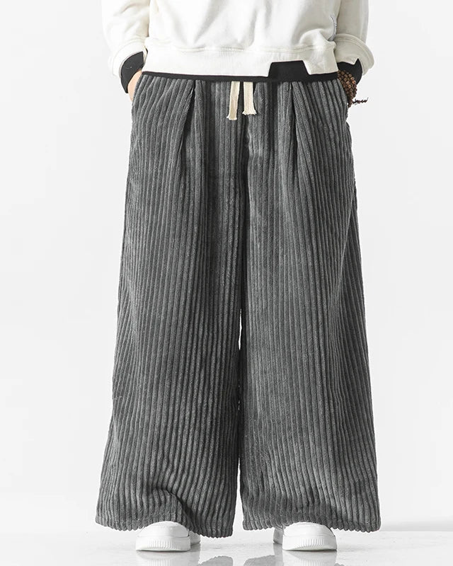 Françoise™ | Overdimensionerede retro fløjlsbukser