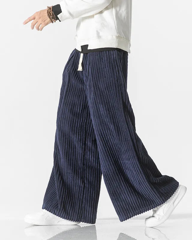 Françoise™ | Overdimensionerede retro fløjlsbukser