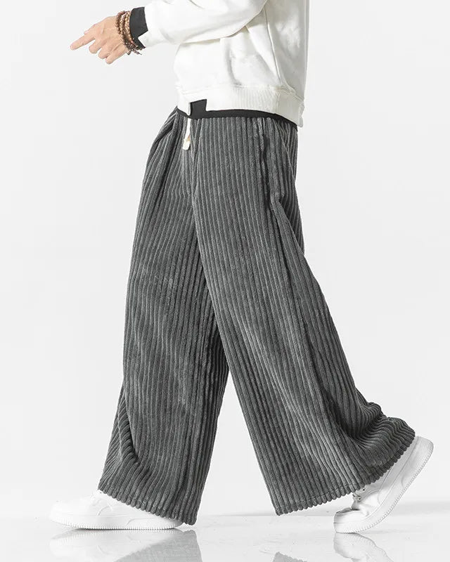 Françoise™ | Overdimensionerede retro fløjlsbukser