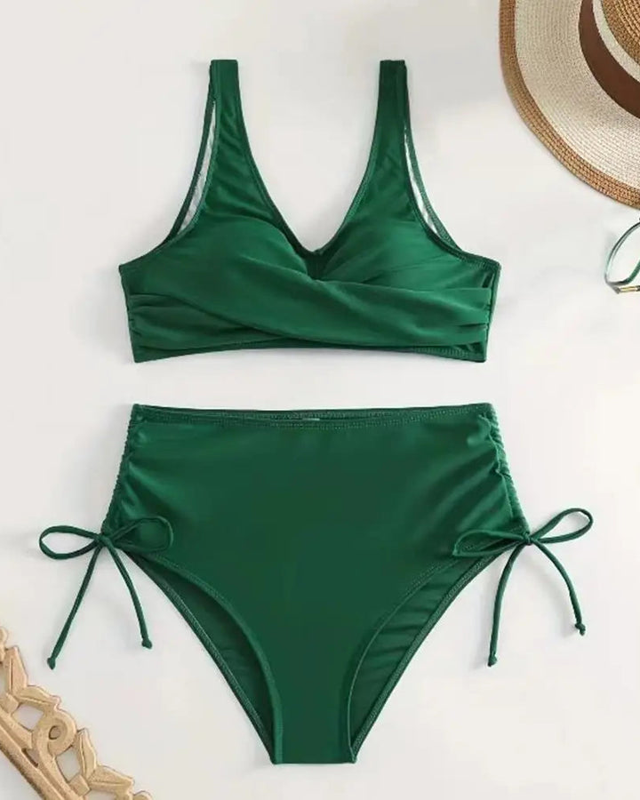 Brielle™ | Maveformende bikinisæt med en stilfuld V-hals 