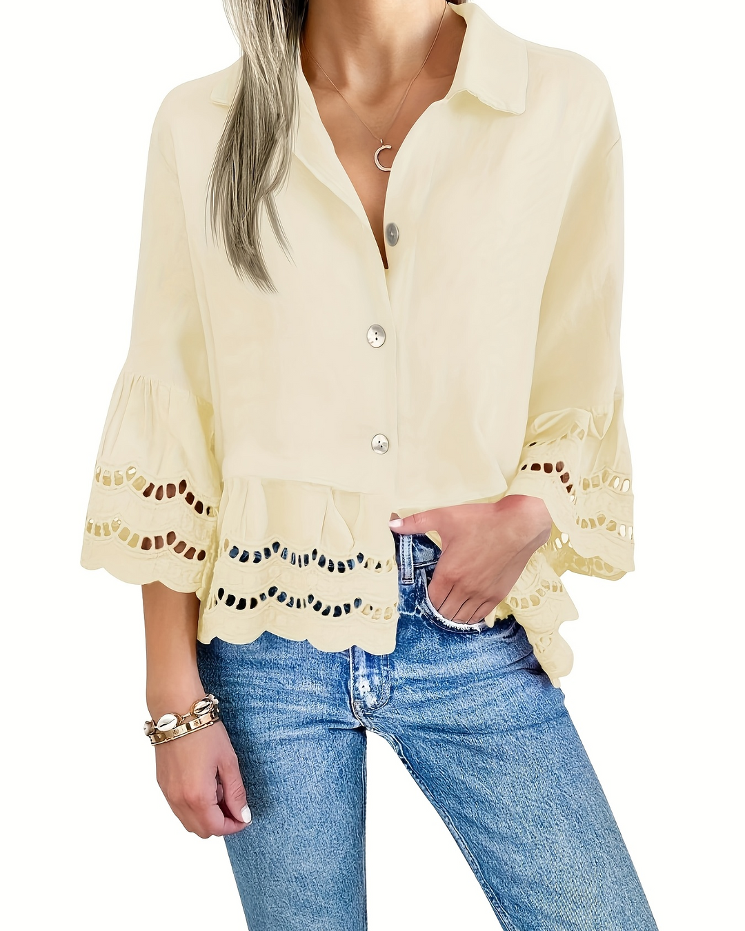 Céleste™ | Elegant luftig bluse 