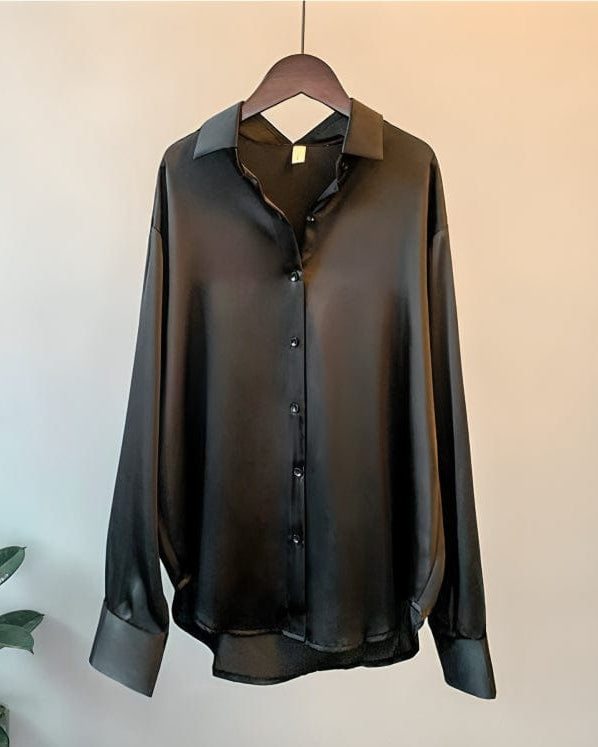 Celestine™ | Elegant satinbluse 