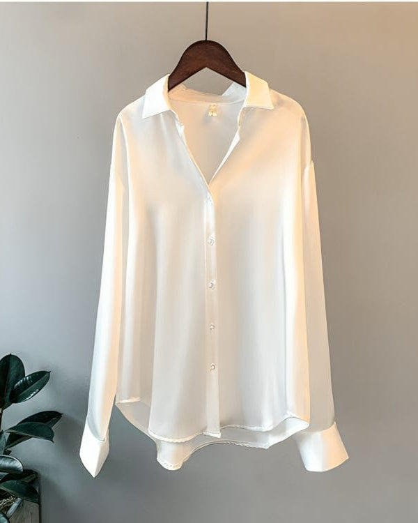 Celestine™ | Elegant satinbluse 