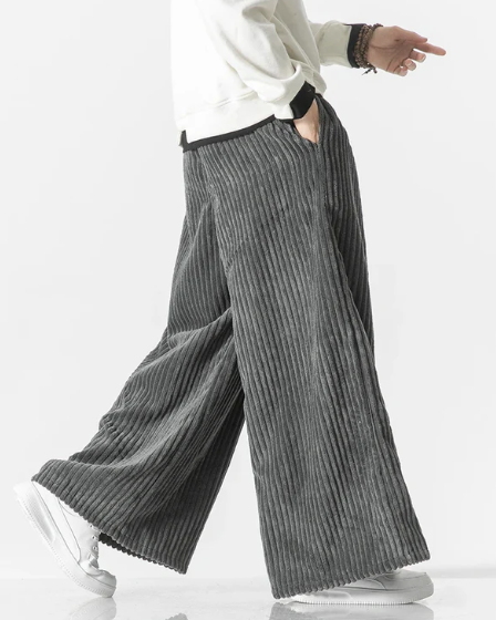 Françoise™ | Overdimensionerede retro fløjlsbukser