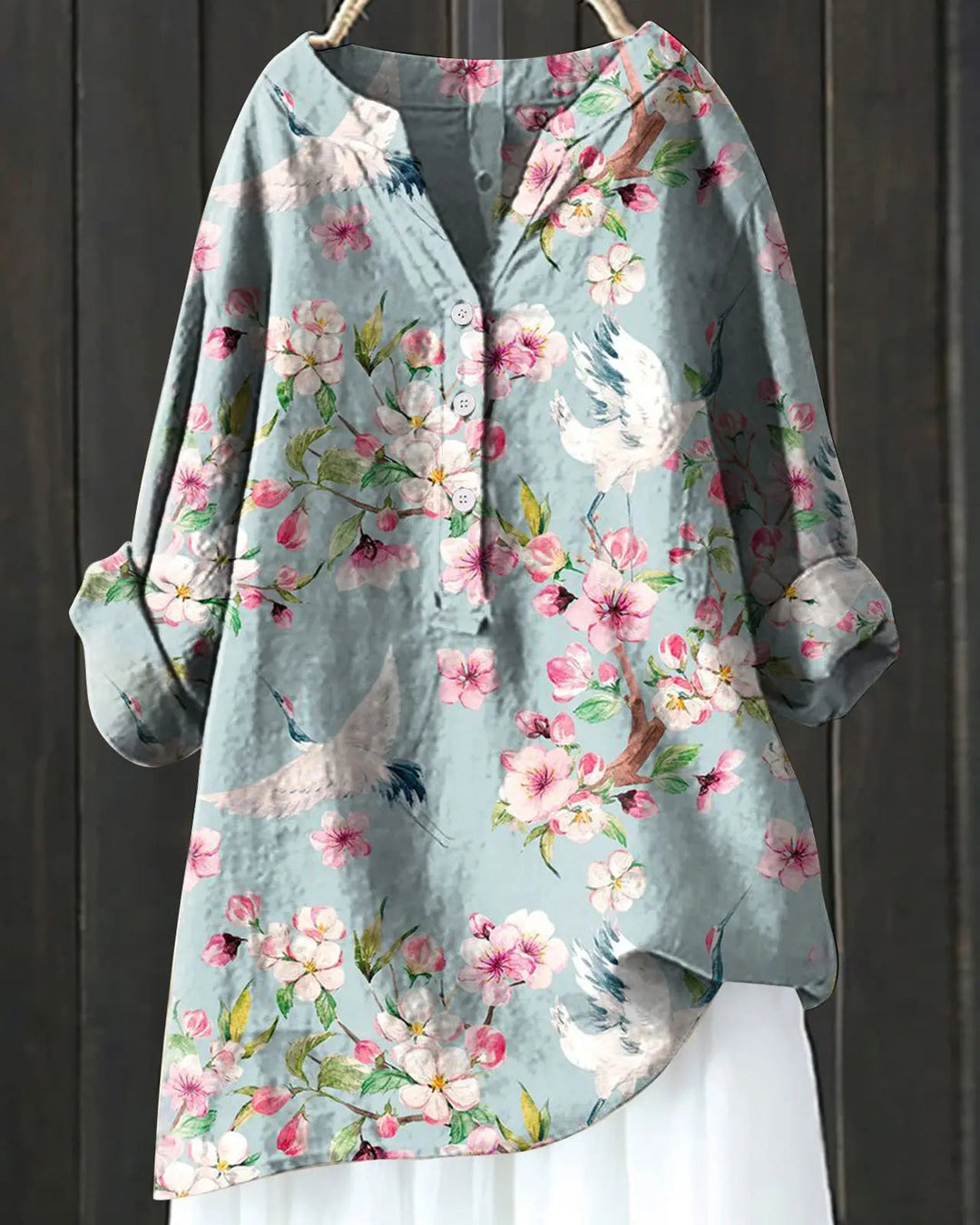 Isolde™ | Elegant blomsterbluse 