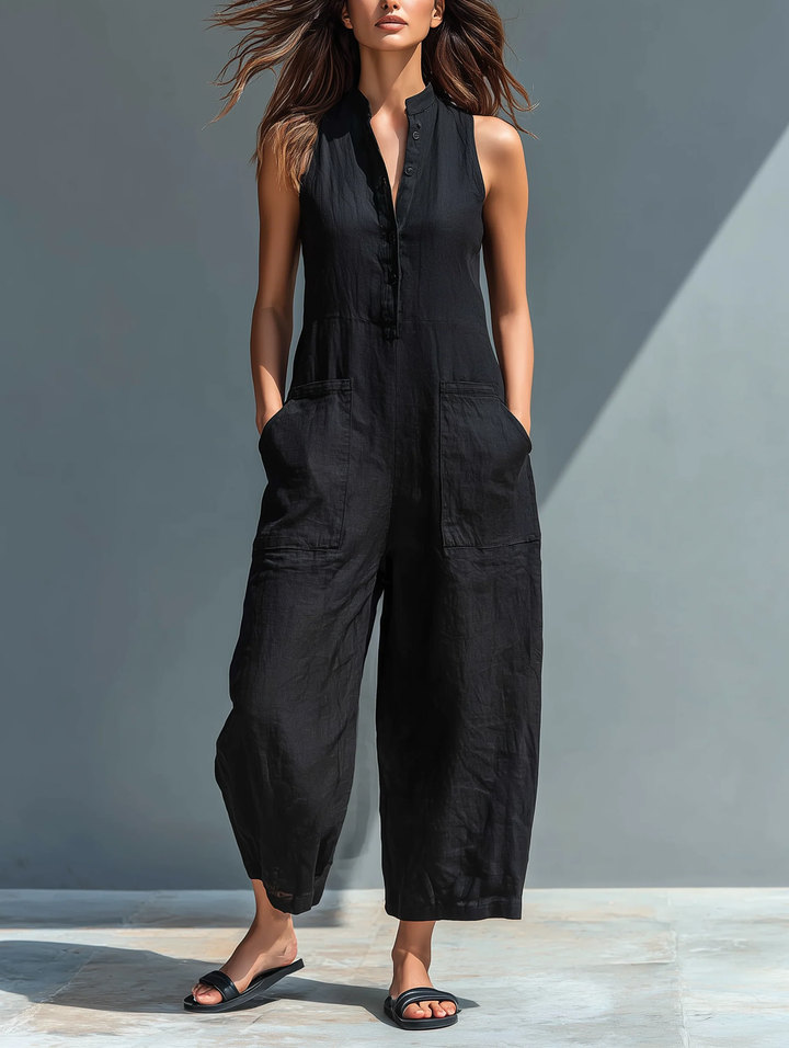 Lotte™ | Ærmeløs minimalistisk jumpsuit