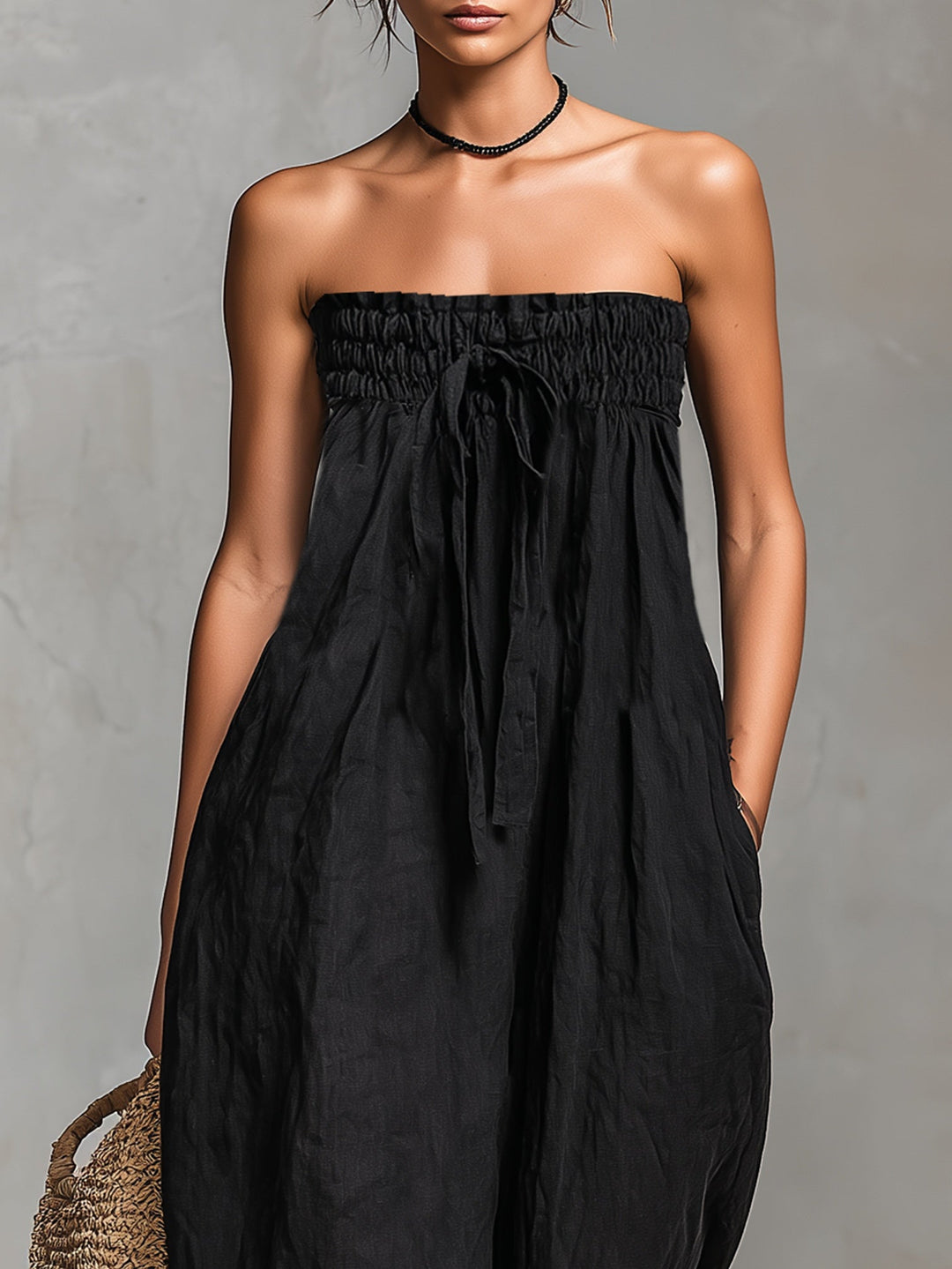 Nina™ | Stropløs Elegant Jumpsuit