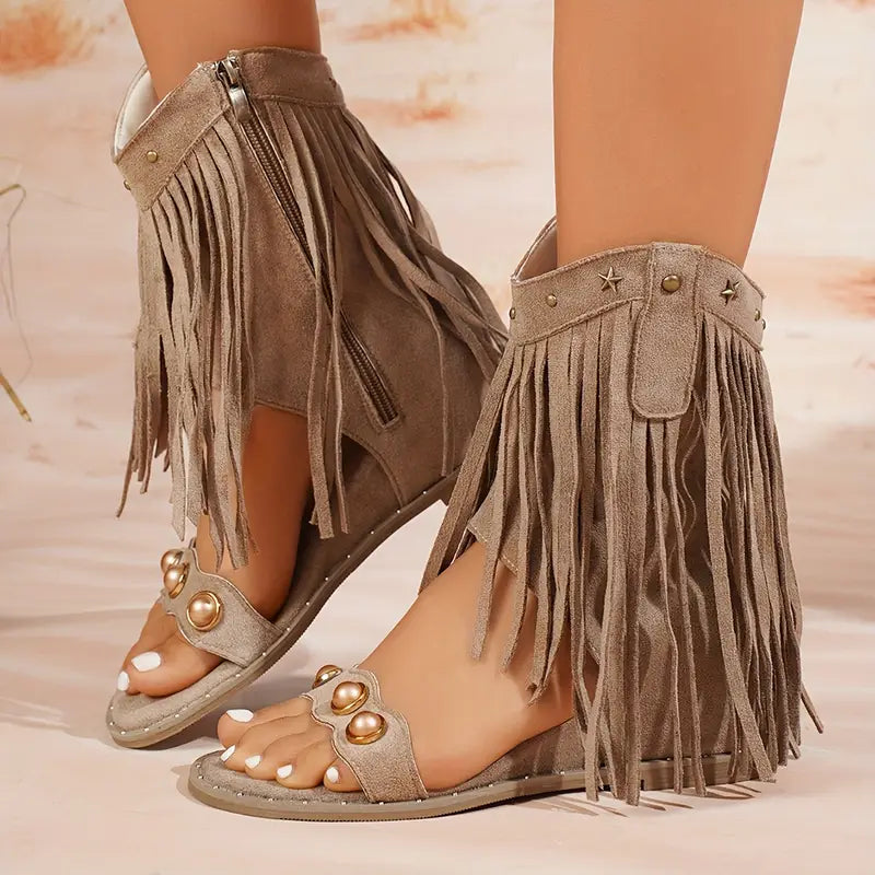 Fiorella™ | Fringe Sandals