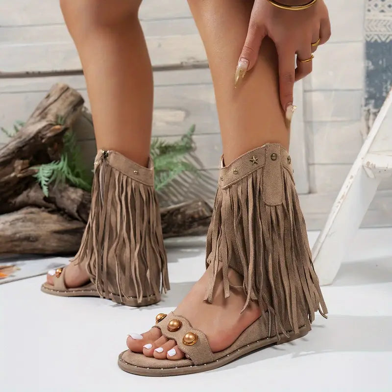 Fiorella™ | Fringe Sandals