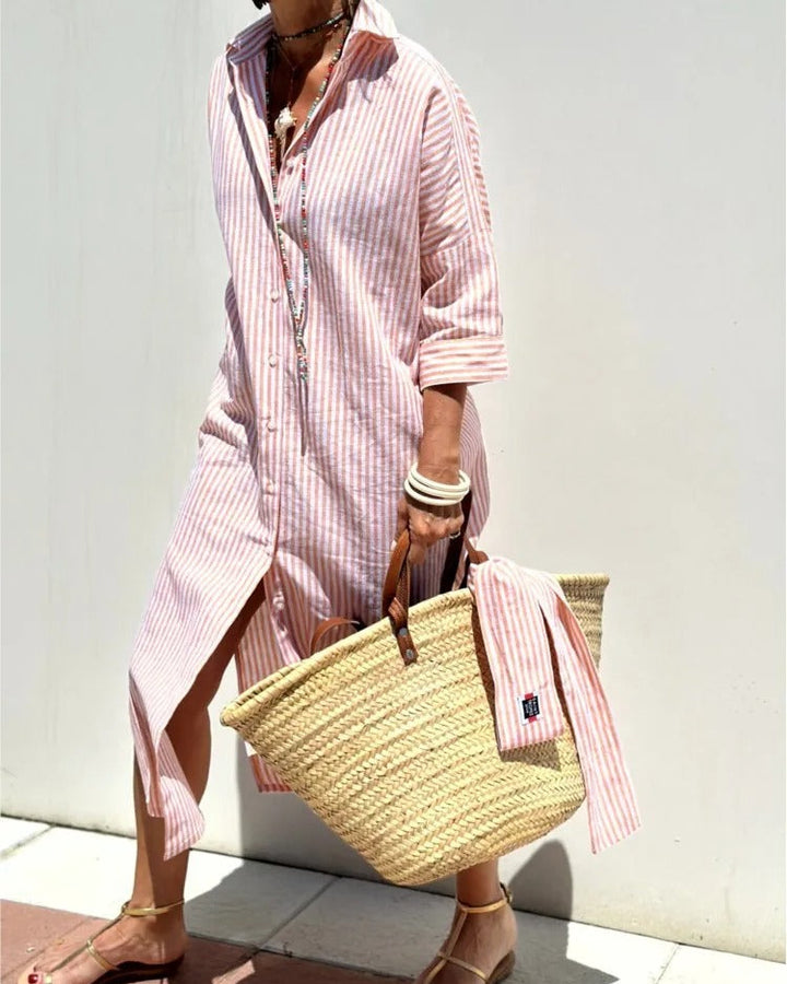 Wendine™ | Let og stilfuld stribet kjole