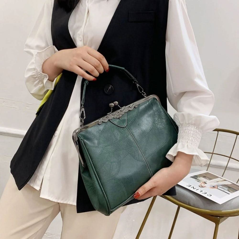 Mila | Tidløs vintage taske med elegant spænde-lukning 