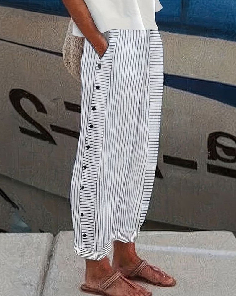 Héloïse™ | Fritidsbukser med sidelommer