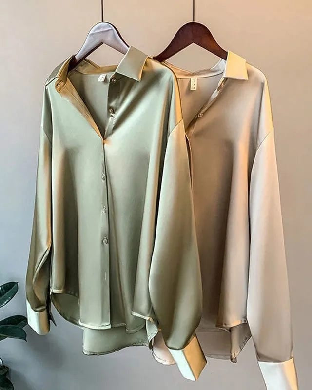 Celestine™ | Elegant satinbluse 