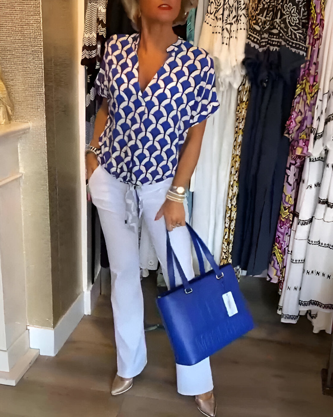 Sofiane™ | Afslappet top med print 