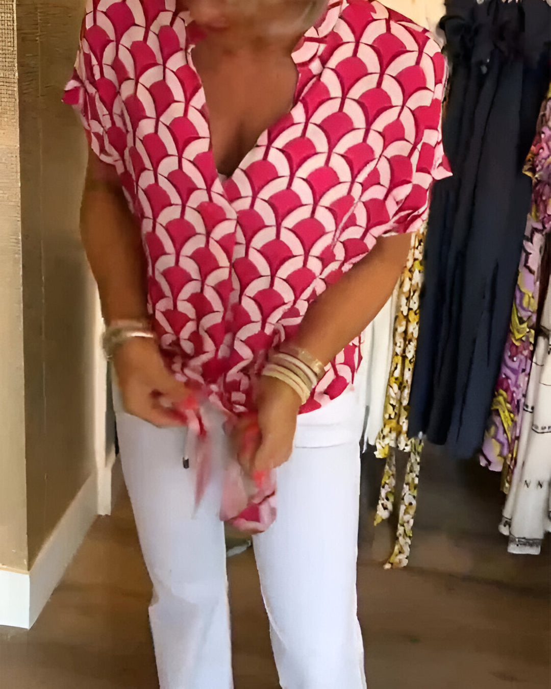 Sofiane™ | Afslappet top med print 