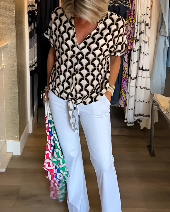 Sofiane™ | Afslappet top med print 