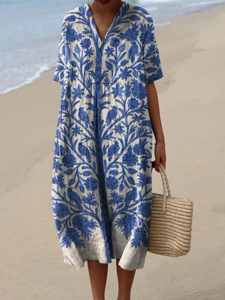 Amaris™ | Blomstret vintagekjole